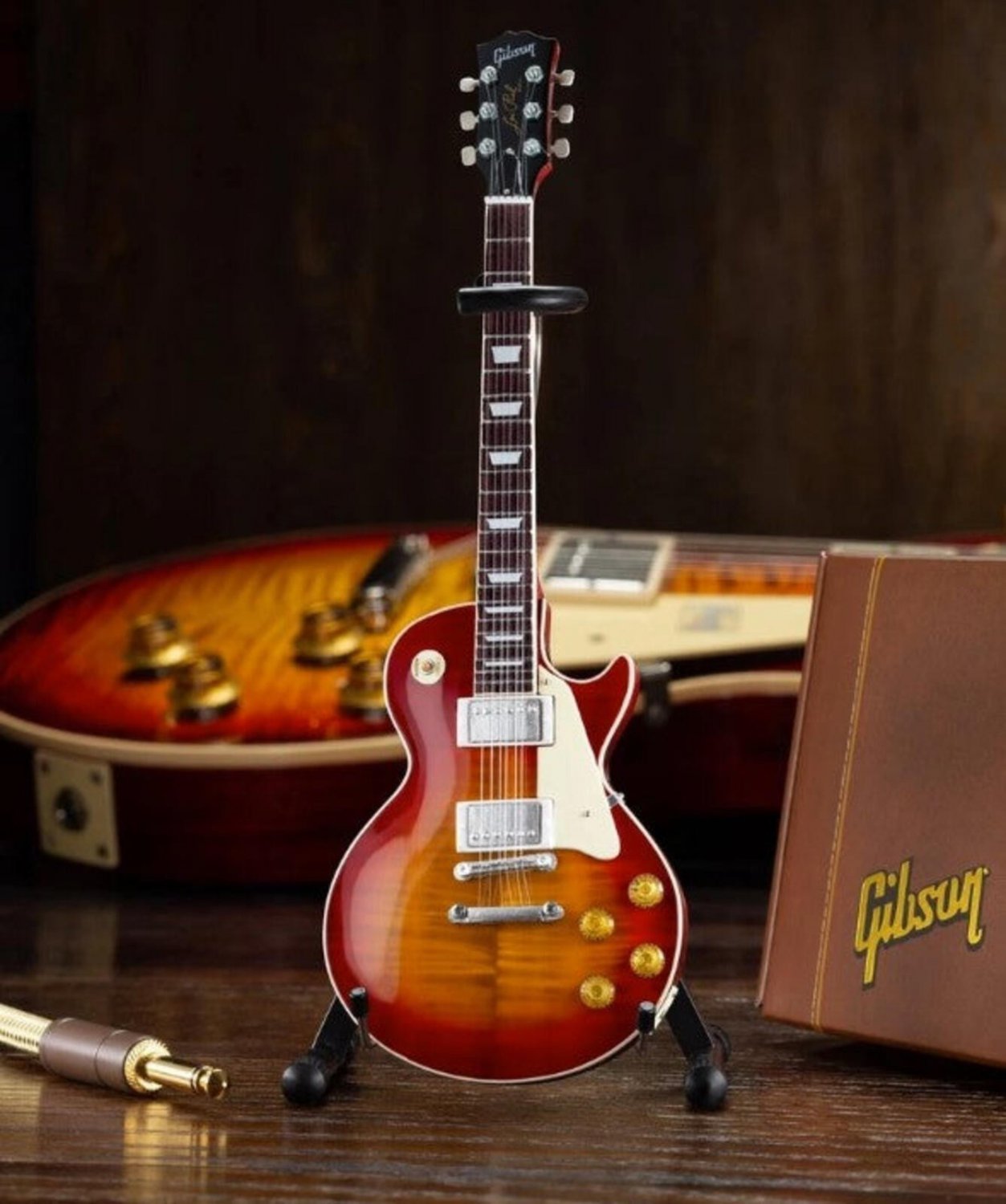GIBSON 1959 Les Paul Standard Cherry Sunburst 1:4Scale Replica Guitar~Axe Heaven