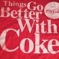 COCA-COLA Red 'Things Go Better With Coke' Slogan T-shirt ~Never Worn~ M L
