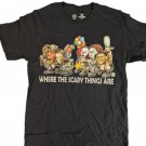 WHERE THE SCARY THINGS ARE Get Down Art T-Shirt ~Never Worn~ S L 2XL