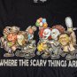 WHERE THE SCARY THINGS ARE Get Down Art T-Shirt ~Never Worn~ S L 2XL