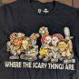 WHERE THE SCARY THINGS ARE Get Down Art T-Shirt ~Never Worn~ S L 2XL