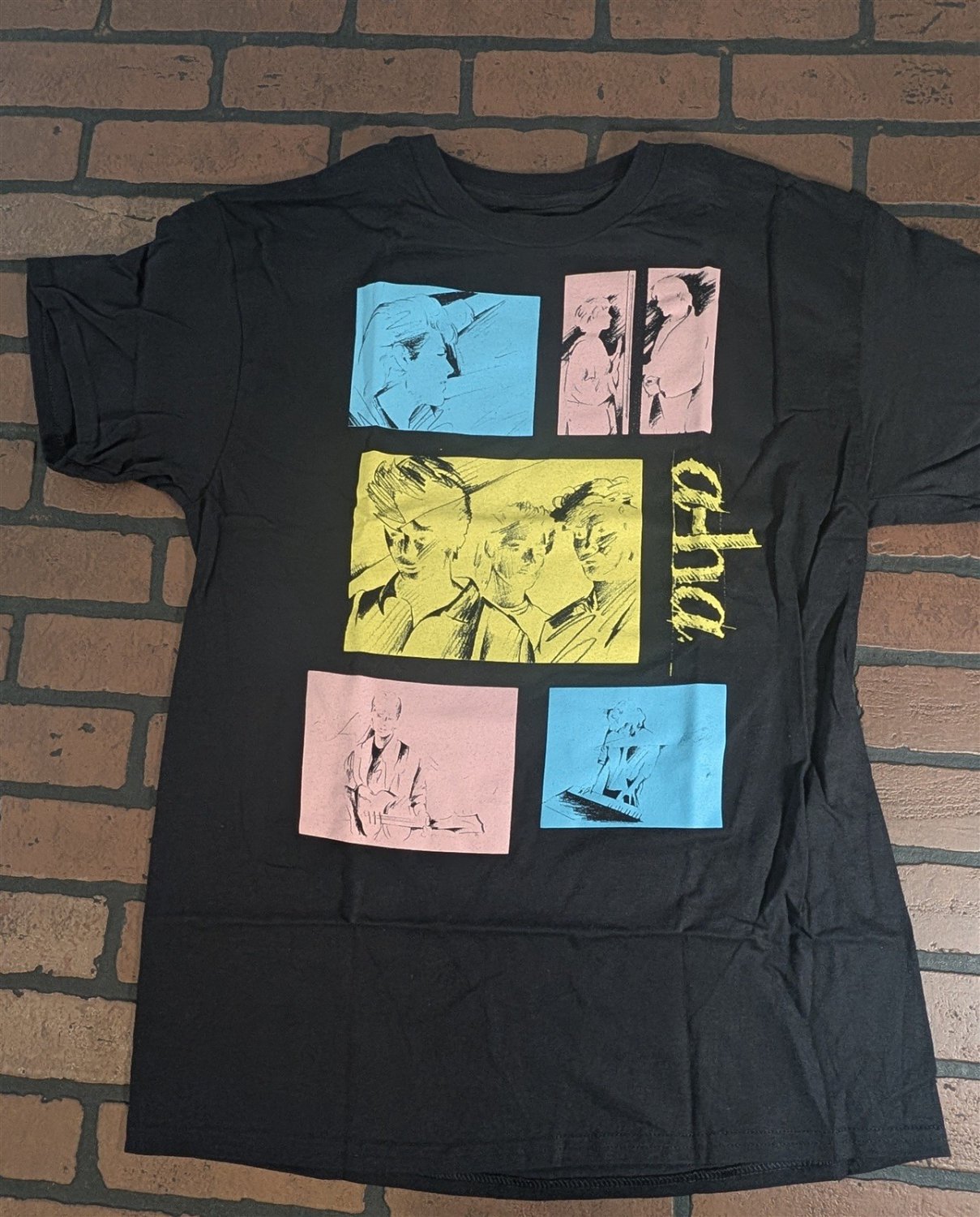 A-HA - Take On Me Tour GIANT Brand T-shirt ~Never Worn~L XL