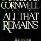 All That Remains by Patricia Cornwell (1992, Hardcover)