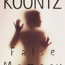 False Memory by Dean Koontz (1999, Hardcover)