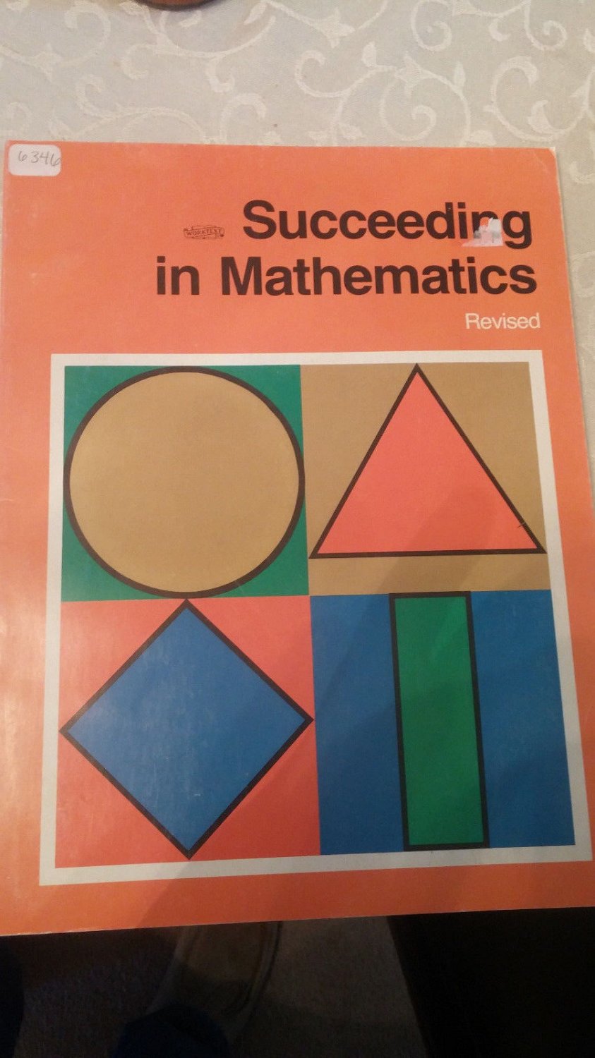 Succeeding in Mathematics (Revised) Workbook (Orange Level)
