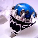 Men Turquoise Ring in 925 Sterling Silver Handmade