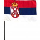 Serbia - 8"X12" Stick Flag