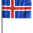 Iceland - 8"X12" Stick Flag