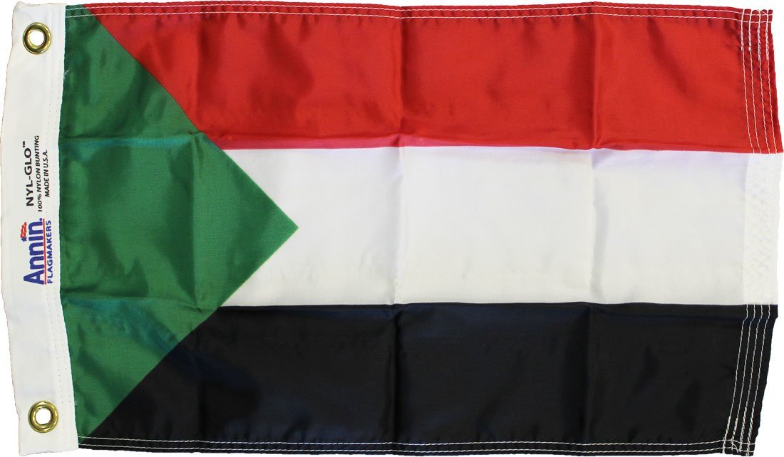 Sudan - 12"X18" Nylon Flag