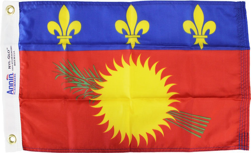 Guadeloupe (Red) - 12"X18" Nylon Flag