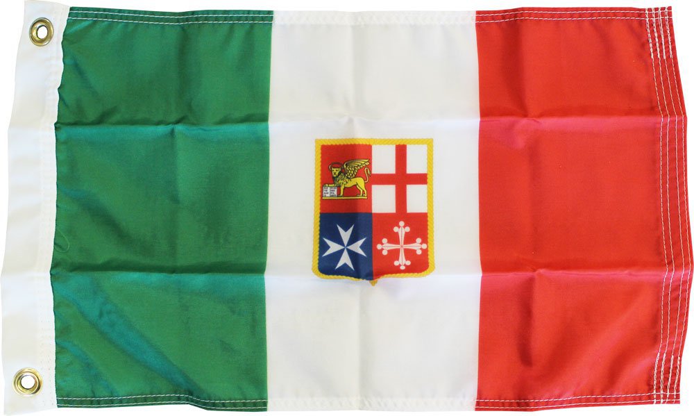 Italy (Civil) - 12"X18" Nylon Flag
