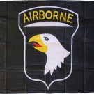 101st Airborne Screaming Eagle - 3"X5" Polyester Flag (Black)