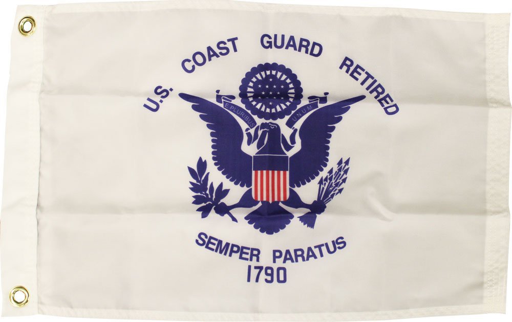 Coast Guard (Retired) - 12"X18" Nylon Flag