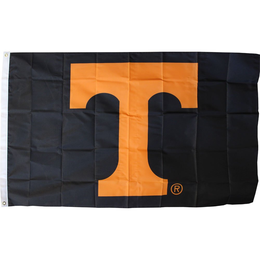 University of Tennessee - 3" x 5" Polyester Flag (Black Background)
