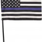 Thin Blue Line (USA) - 4" X 6" Stick Flag