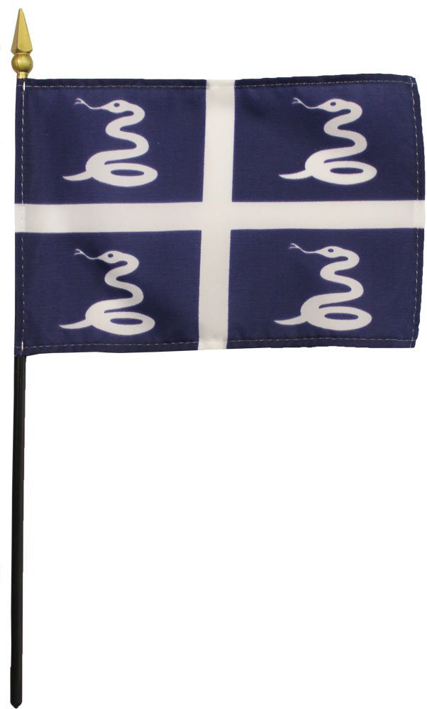 Martinique - 4" X 6" Stick Flag