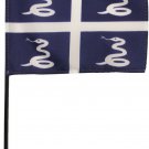 Martinique - 4" X 6" Stick Flag