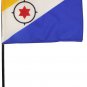 Bonaire - 4" X 6" Stick Flag