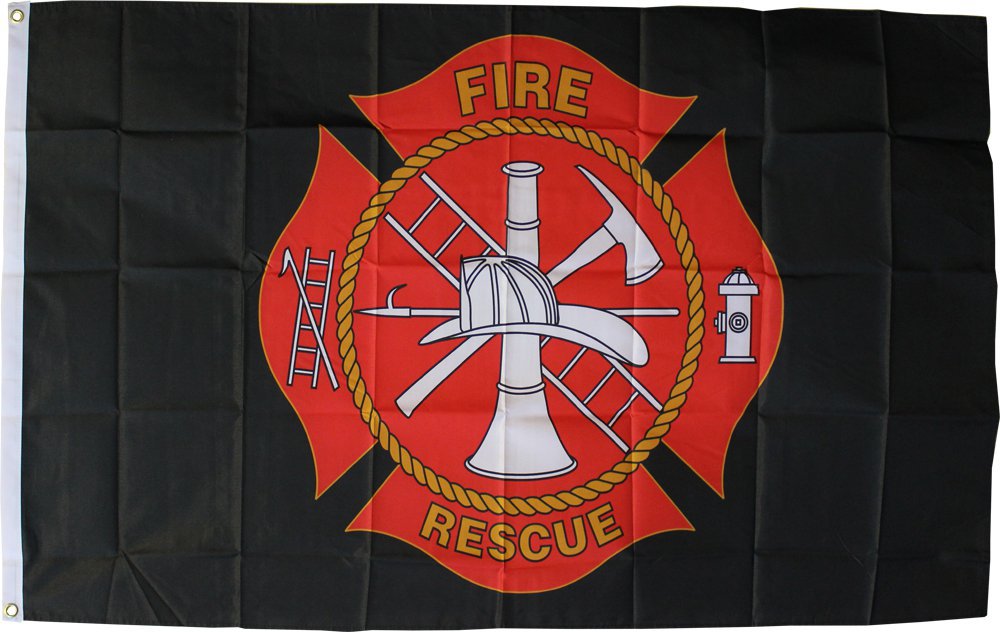 Fire Rescue - 3"X5" Polyester Flag