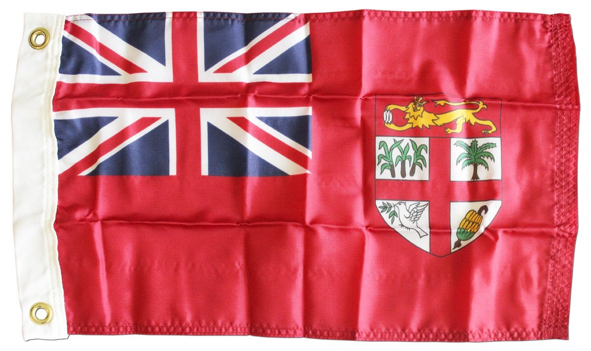 Fiji (Red) - 12"X18" Nylon Flag