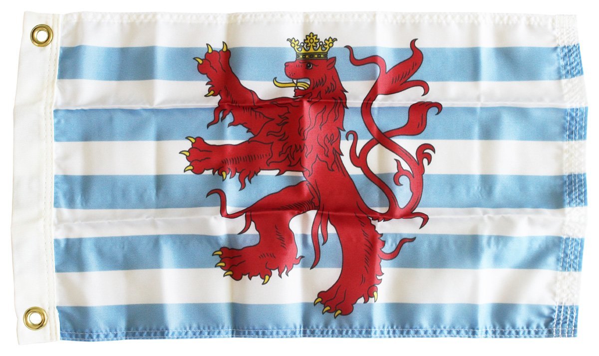 Luxembourg (Civil) - 12"X18" Nylon Flag