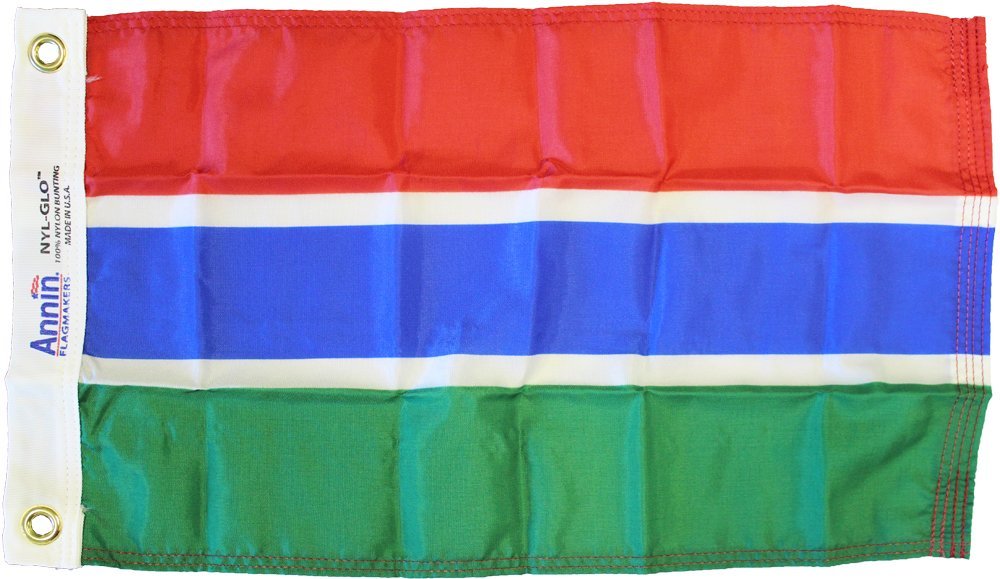 Gambia - 12"X18" Nylon Flag
