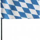 Bavaria - 4" X 6" Stick Flag
