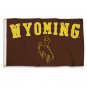University of Wyoming - 3" x 5" Polyester Flag