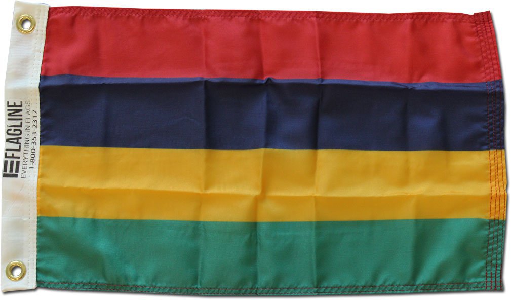 Mauritius - 12""X18"" Nylon Flag