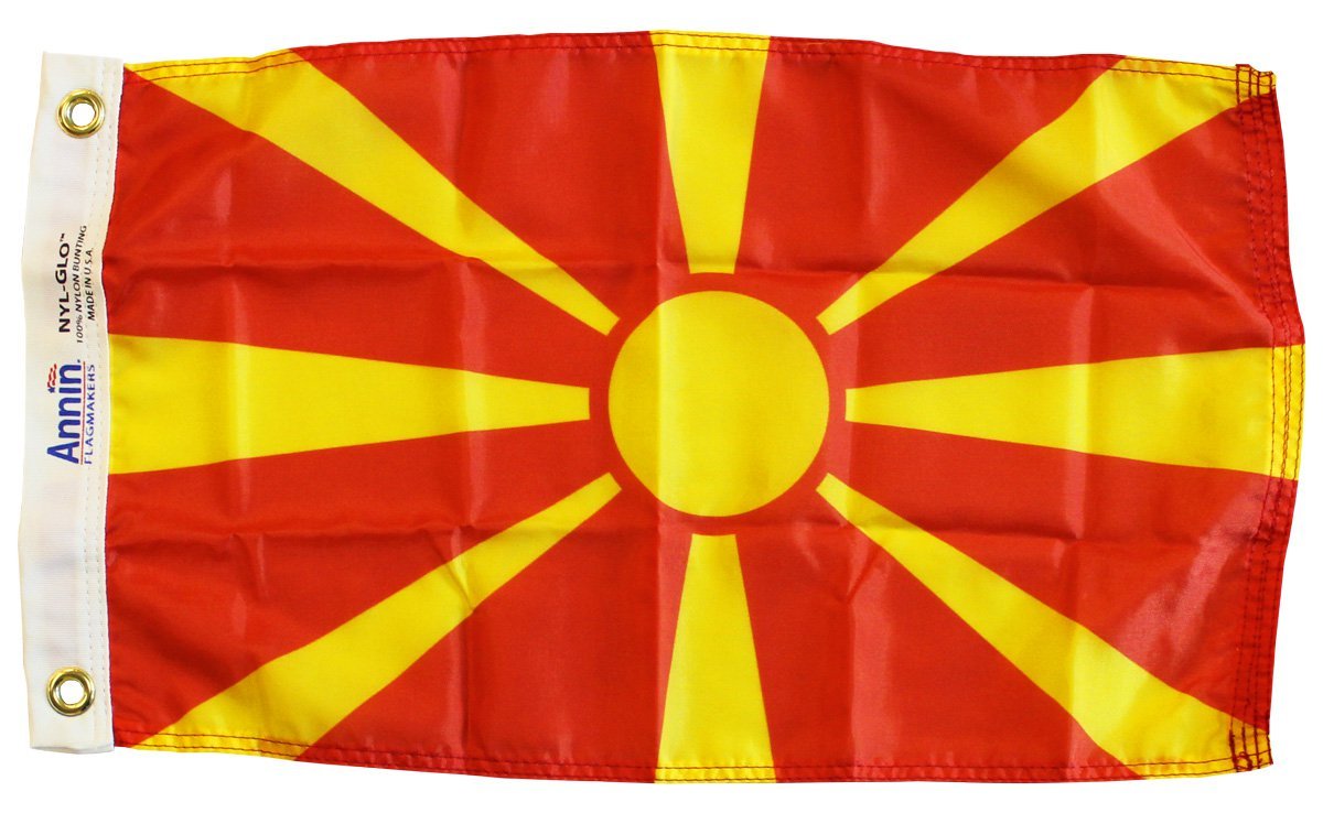 Macedonia - 12""X18"" Nylon Flag