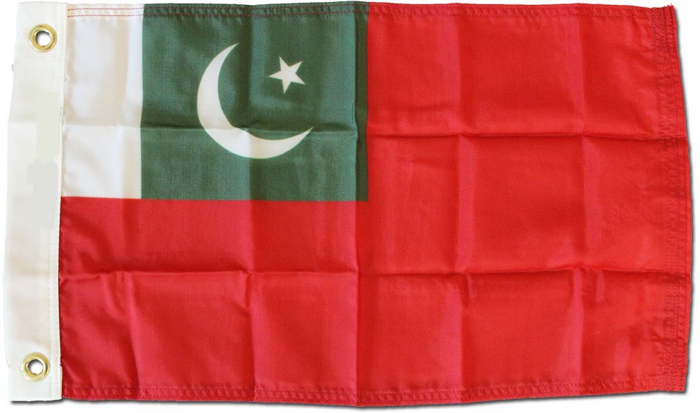 Pakistan - 12""X18"" Nylon Flag (Red Ensign)