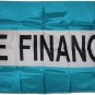We Finance - 3"X5" Nylon Flag (Teal/White/Teal)