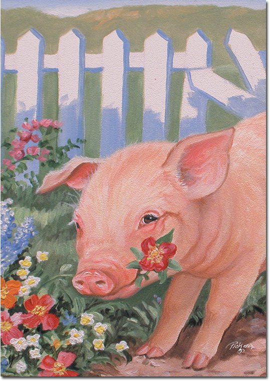 Piggin Out Toland Art Banner