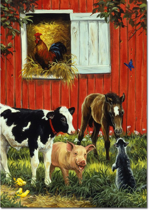 Old McDonald"s Farm Toland Art Banner