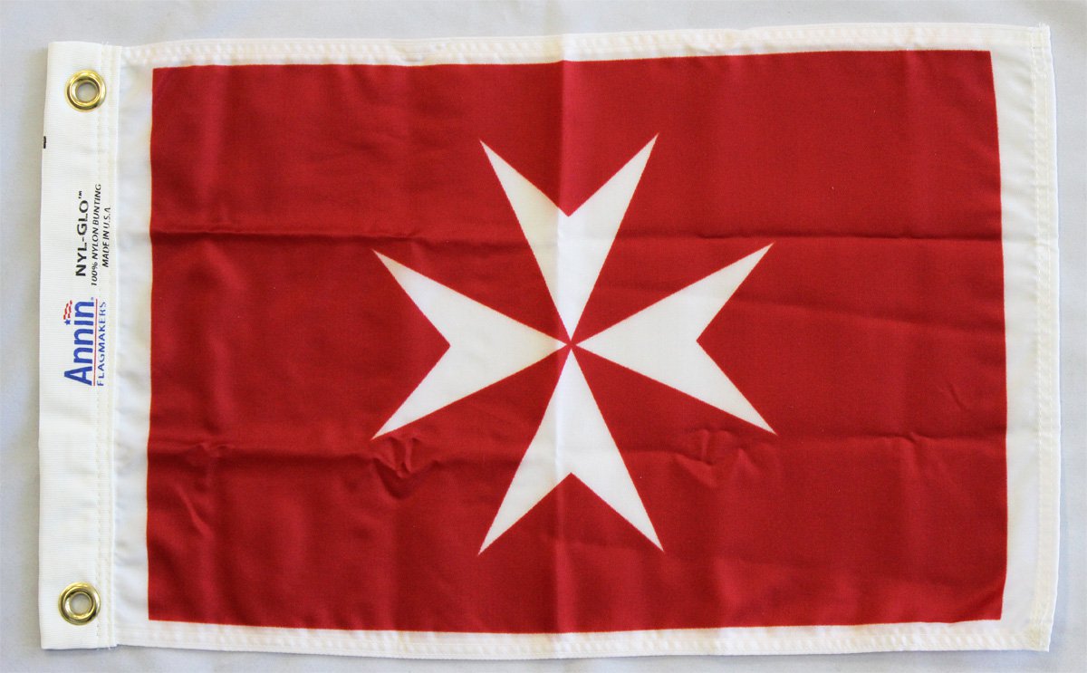 Malta - 12""X18"" Nylon Flag (Red Ensign)