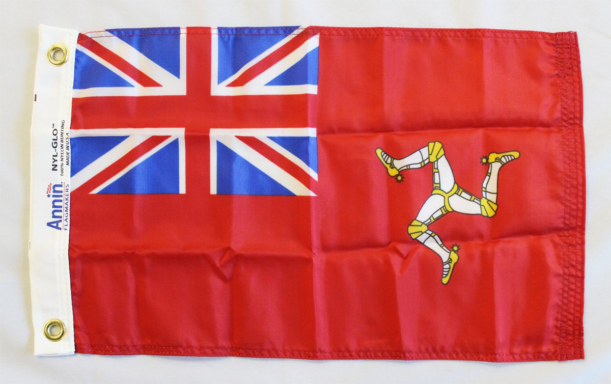 Isle of Man - 12""X18"" Nylon Flag (Red Ensign)