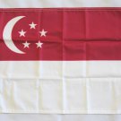 Singapore - 12""X18"" Nylon Flag