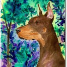 Doberman - 11""x15"" 2-Sided Garden Banner