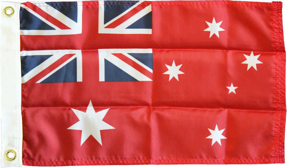 Australia - 12""X18"" Nylon Flag (Red)