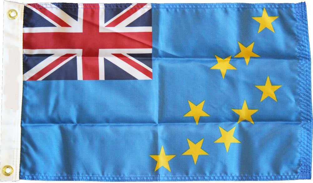 Tuvalu - 12"" x 18"" Nylon Flag