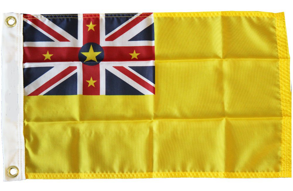 Niue - 12" x 18" Nylon Flag