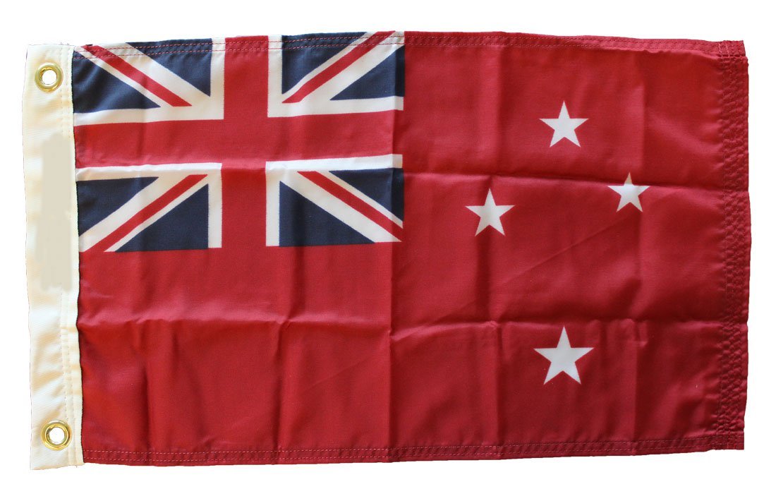New Zealand - 12""X18"" Nylon Flag (Red Ensign)