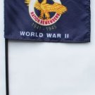 World War II - 4"" x 6"" Stick Flag