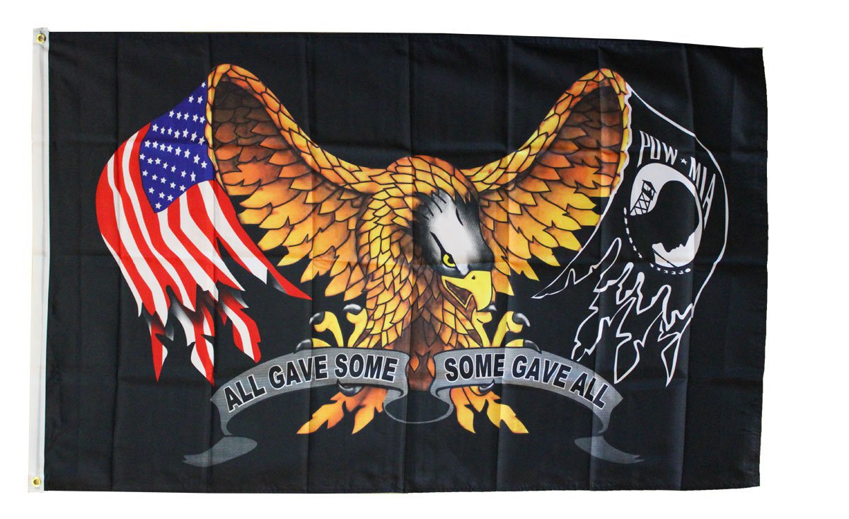 POW-MIA - 3"X5" Polyester Flag (Some Gave All)