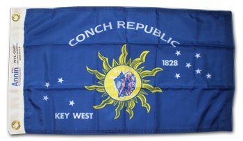 Conch Republic - 12"X18" Nylon Flag