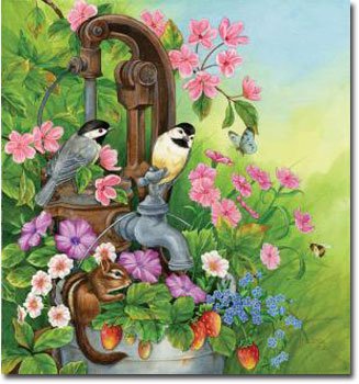 Watering Time Toland Art Banner