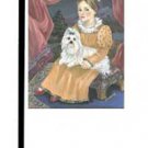 Maltese (Folk Art) - 11""x15"" 2-Sided Banner