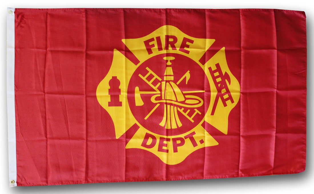 Fire Department - 3"X5" Polyester Flag