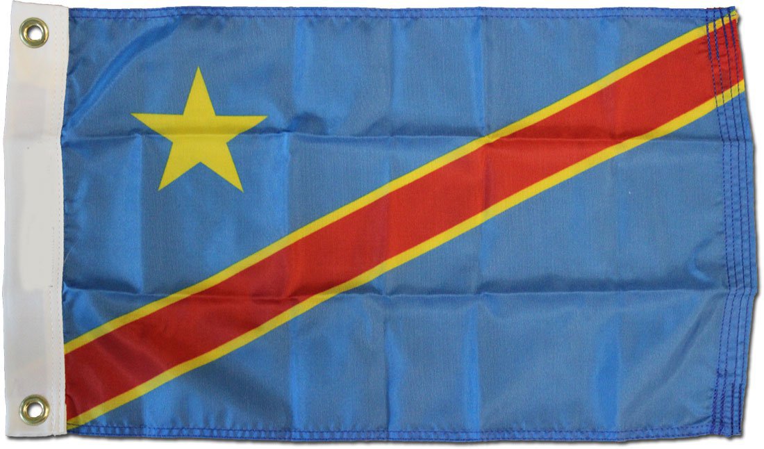 Congo - Dem. Rep. of - 12""X18"" Nylon Flag
