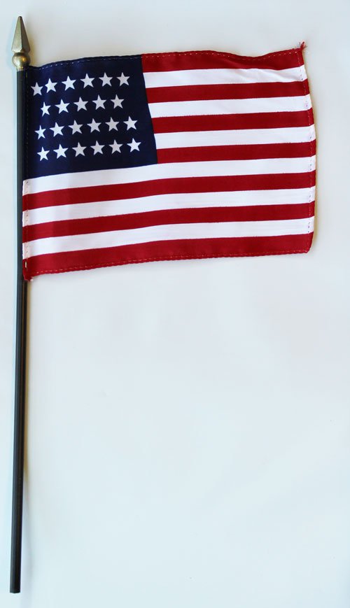 USA (23-Stars) - 4""X6"" Stick Flag